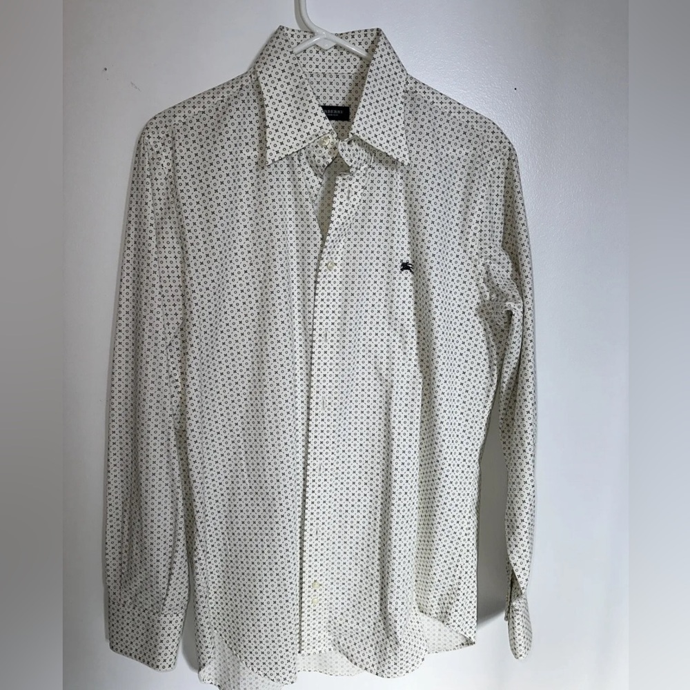 Men’s long sleeved Burberry logo shirt